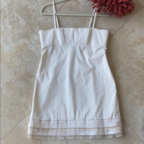Alice + Olivia Ecru Cream Spaghetti Strap Dress -M - Picture 1 of 13